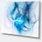 Designart - Blue Nebula Star - Abstract Canvas art print
